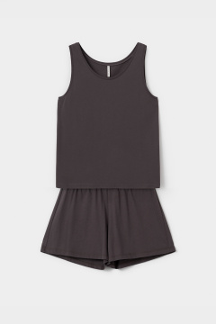 картинка Комплект топ и шорты из хлопка с модалом от магазина Одежда+