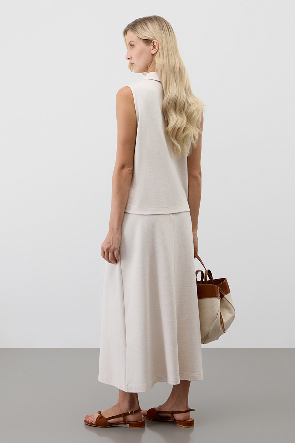 картинка Топ из вафельного хлопка от магазина Одежда+