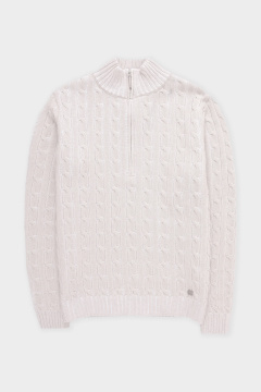 картинка Вязаный джемпер с воротником на молнии от магазина Одежда+