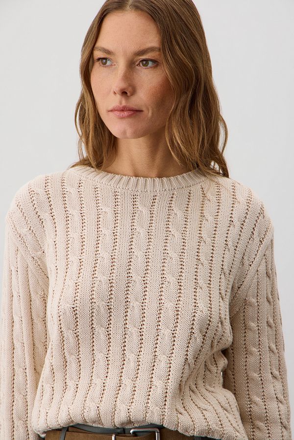 картинка Джемпер из хлопковой пряжи от магазина Одежда+