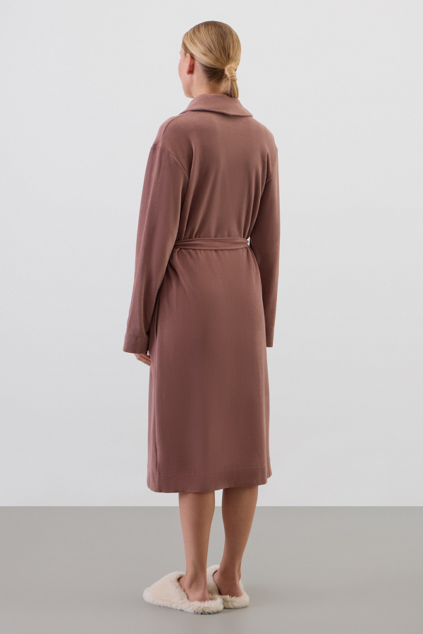 картинка Халат из 100% хлопка с пич эффектом от магазина Одежда+