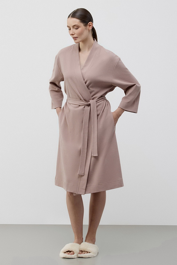 картинка Халат из 100% вафельного хлопка от магазина Одежда+