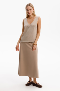 картинка Гладкий топ из вискозы от магазина Одежда+