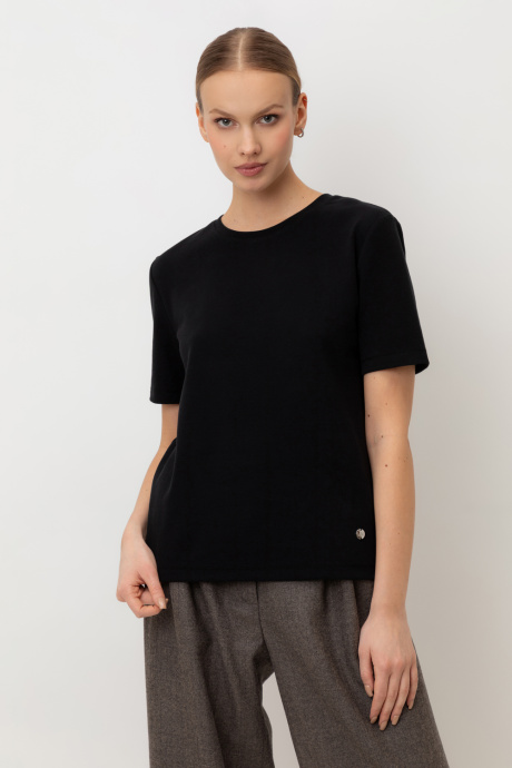 картинка Футболка из мягкого хлопка в рубчик от магазина Одежда+