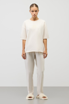 картинка Комплект футболка и брюки из футера от магазина Одежда+