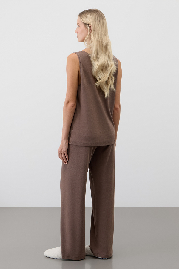 картинка Комплект топ и брюки в рубчик от магазина Одежда+