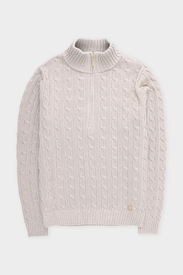 картинка Вязаный джемпер с воротником на молнии от магазина Одежда+