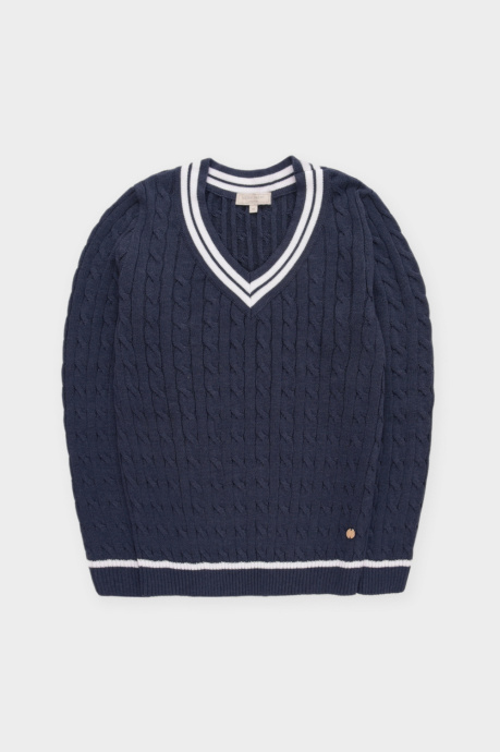 картинка джемпер тем.синий меланж от магазина Одежда+