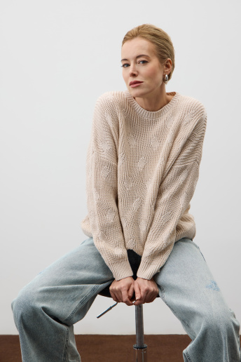 картинка Джемпер с крупными косами от магазина Одежда+