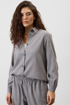 картинка рубашка светло-серый от магазина Одежда+