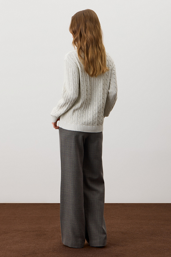 картинка Вязаный джемпер с воротником на молнии от магазина Одежда+