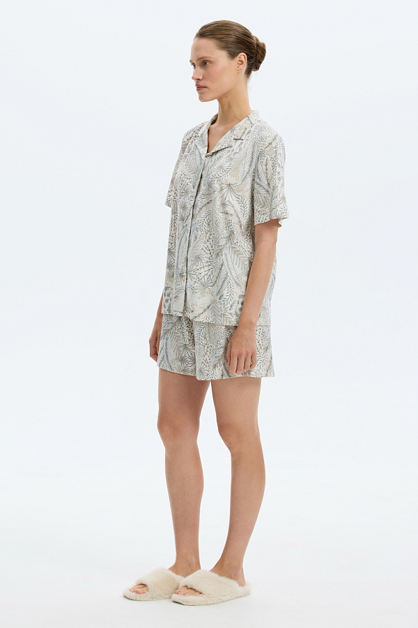 картинка Комплект рубашка и шорты из 100% хлопка от магазина Одежда+