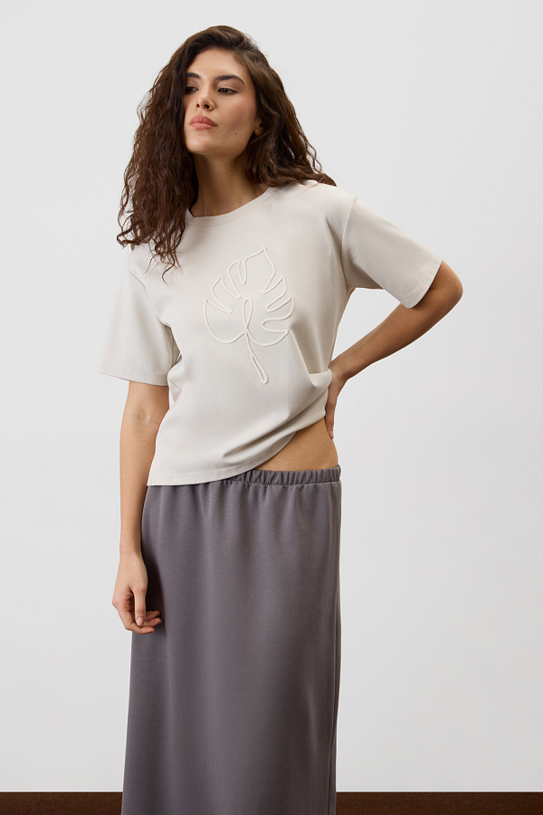 картинка Юбка из премиального трикотажа от магазина Одежда+