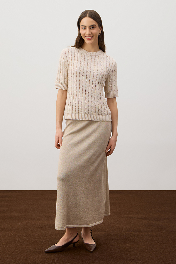 картинка Вязаный джемпер с коротким рукавом от магазина Одежда+