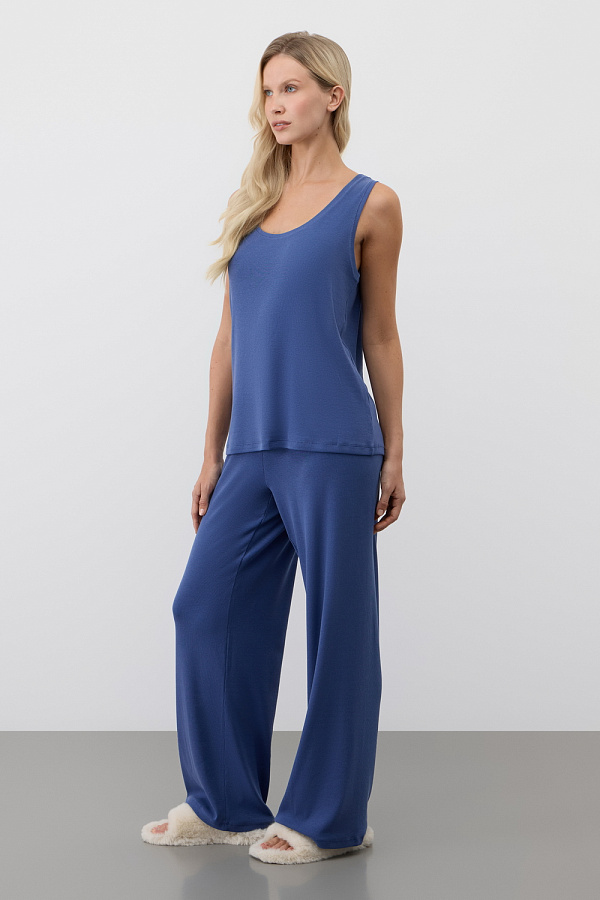 картинка Комплект топ и брюки в рубчик от магазина Одежда+