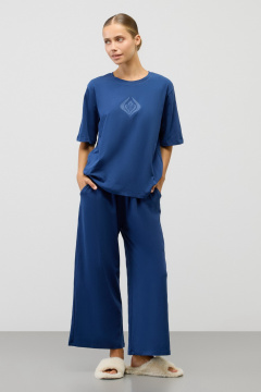 картинка Комплект футболка и брюки из гребенного хлопка от магазина Одежда+