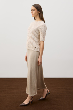 картинка Вязаный джемпер с коротким рукавом от магазина Одежда+