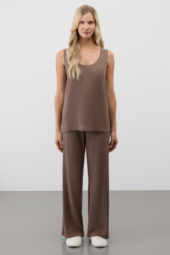 картинка Комплект топ и брюки в рубчик от магазина Одежда+