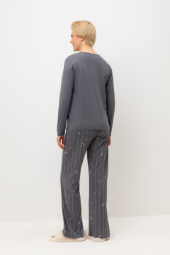 картинка Комплект лонгслив и брюки из гребенного хлопка от магазина Одежда+