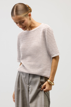 картинка Джемпер из итальянской пряжи с коротким рукавом от магазина Одежда+