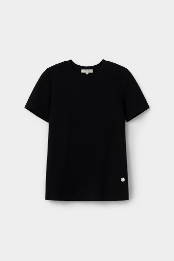 картинка Футболка из мягкого хлопка в рубчик от магазина Одежда+