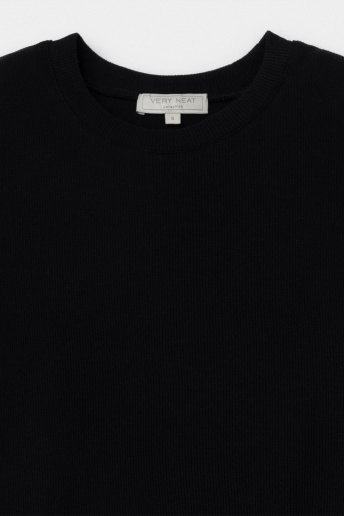 картинка Футболка из мягкого хлопка в рубчик от магазина Одежда+