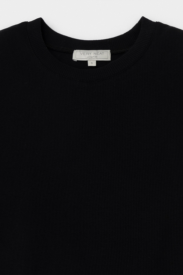 картинка Футболка из мягкого хлопка в рубчик от магазина Одежда+