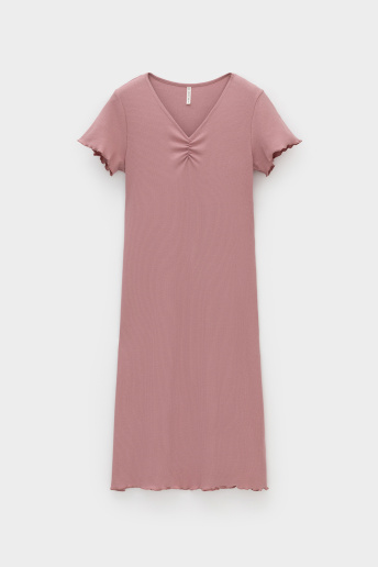 картинка Сорочка трикотажа в рубчик от магазина Одежда+