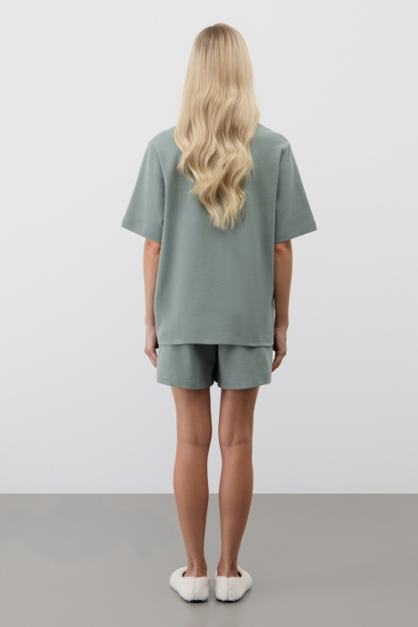 картинка Комплект рубашка и шорты из вафельного хлопка от магазина Одежда+