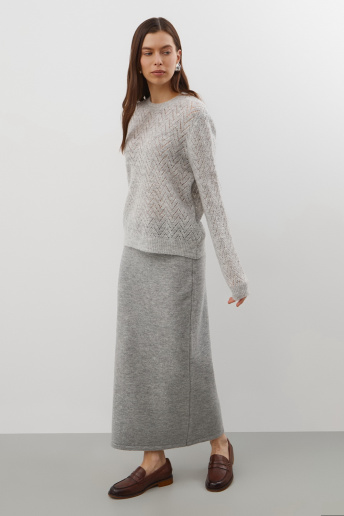 картинка Юбка из мохера и мериноса от магазина Одежда+