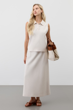 картинка Топ из вафельного хлопка от магазина Одежда+