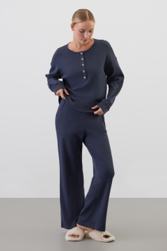 картинка Комлпект джемпер и брюки из объемного трикотажа от магазина Одежда+