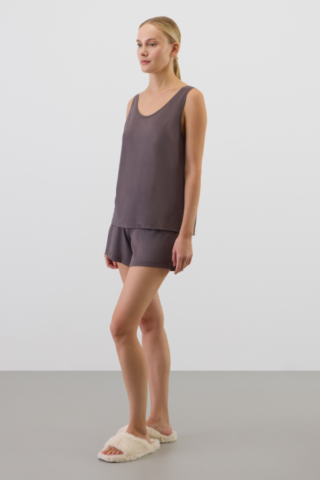 картинка Комплект топ и шорты из хлопка с модалом от магазина Одежда+