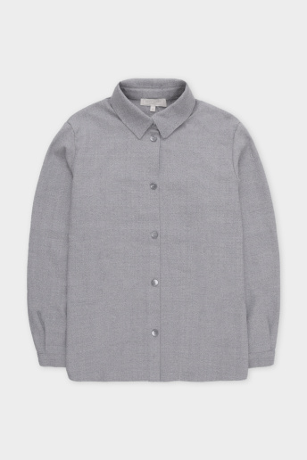 картинка рубашка светло-серый от магазина Одежда+