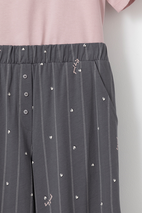 картинка Комплект футболка и брюки из гребенного хлопка от магазина Одежда+