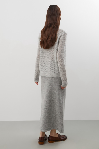 картинка Юбка из мохера и мериноса от магазина Одежда+