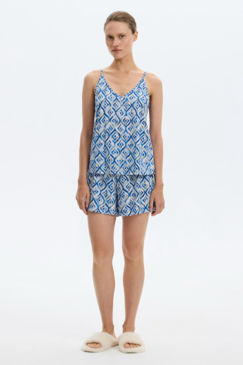 картинка Комплект с топом и шортами из хлопка с модалом от магазина Одежда+