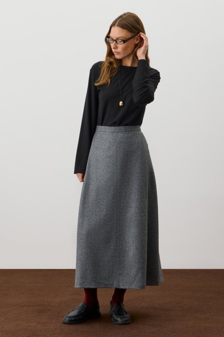 картинка юбка тем.серый меланж от магазина Одежда+