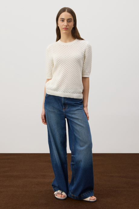 картинка Джемпер из итальянской пряжи с коротким рукавом от магазина Одежда+