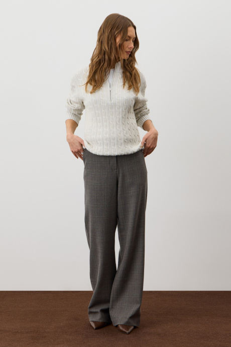 картинка Вязаный джемпер с воротником на молнии от магазина Одежда+